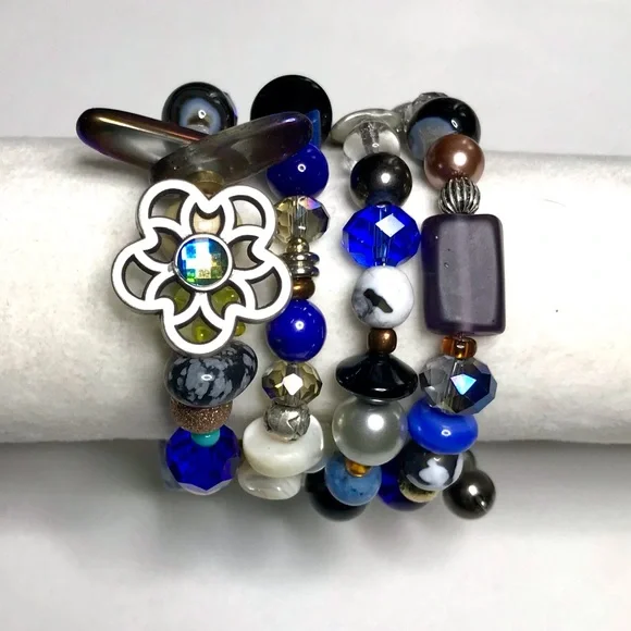 Handmade Bracelet with Vintage and Modern Elements (NB68-10H) - Picture 2 of 8